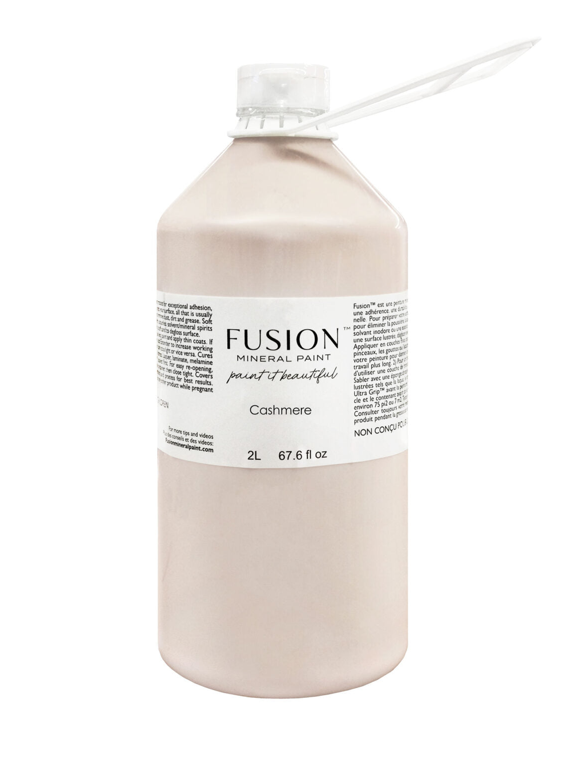 Cashmere - 2 litre bottle, Fusion Mineral Paint