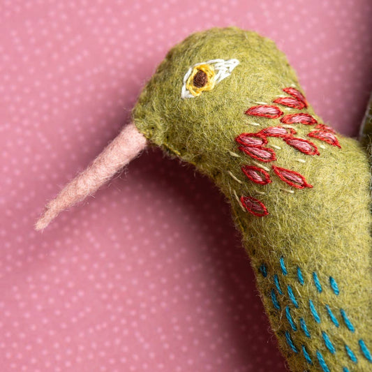 Hummingbird Felt Craft Mini Kit - Corinne Lapierre