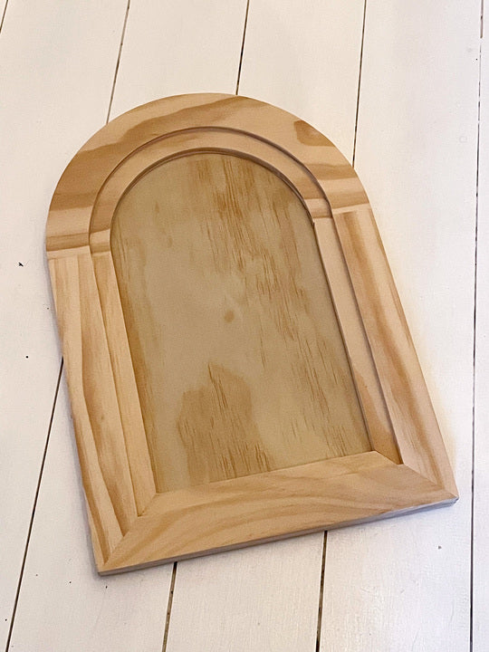 Arched Wood Gallery Blank - LARGE - IOD - Iron Orchid Designs