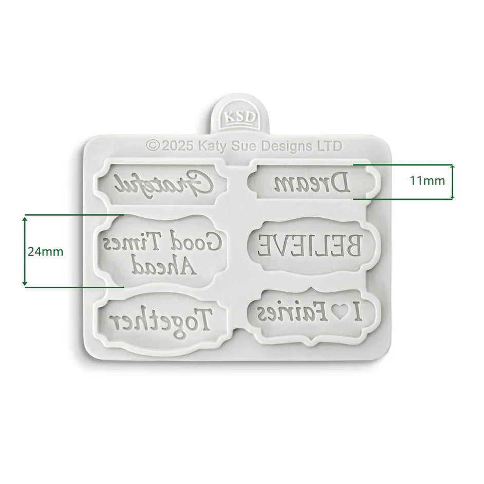 Believers Mini Plaque Silicone Mould - Cosmic Shimmer