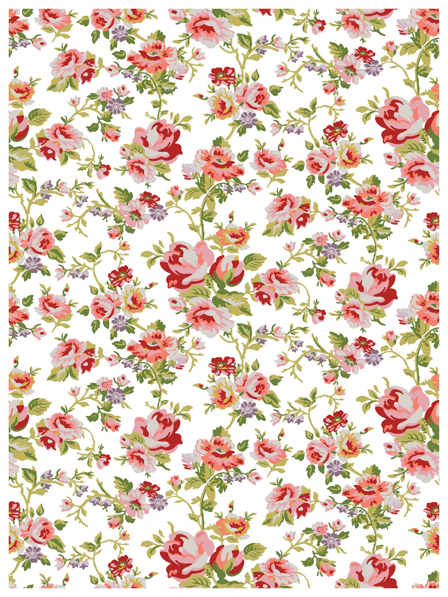 Ditsy Blooms IOD Paint Inlay - Iron Orchid Designs
