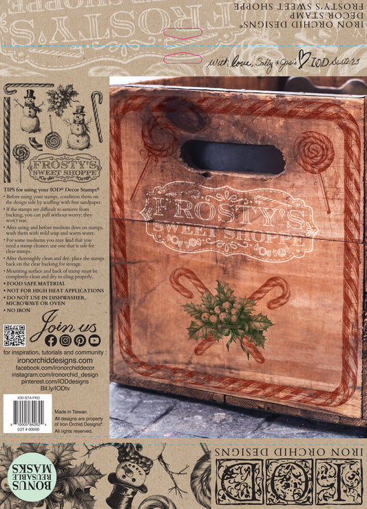 Frosty's Sweet Shoppe IOD Decor Stamp - Iron Orchid Designs