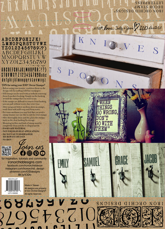 Letterpress IOD Stamps - Iron Orchid Designs