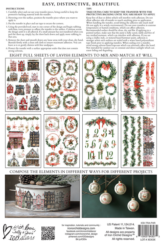 Partridge Lane IOD Transfer - Iron Orchid Designs