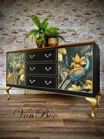 A Peacock Pair Decoupage Paper - MINT by Michelle