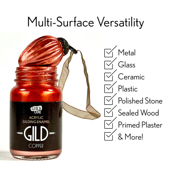 Copper Acrylic Gilding Enamel Paint | GILD Guild Lane UK