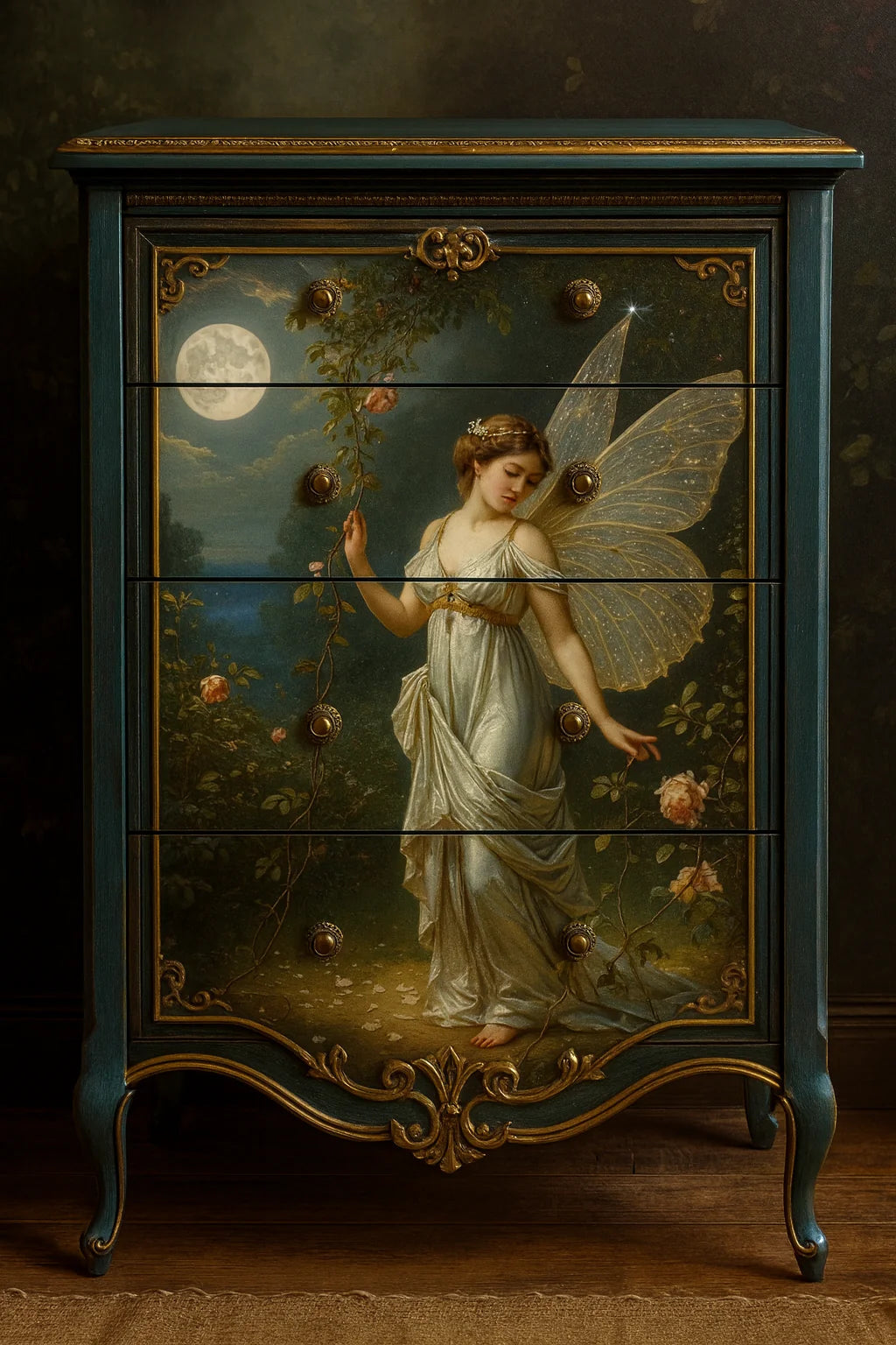 Moon Goddess Decoupage Paper - MINT by Michelle
