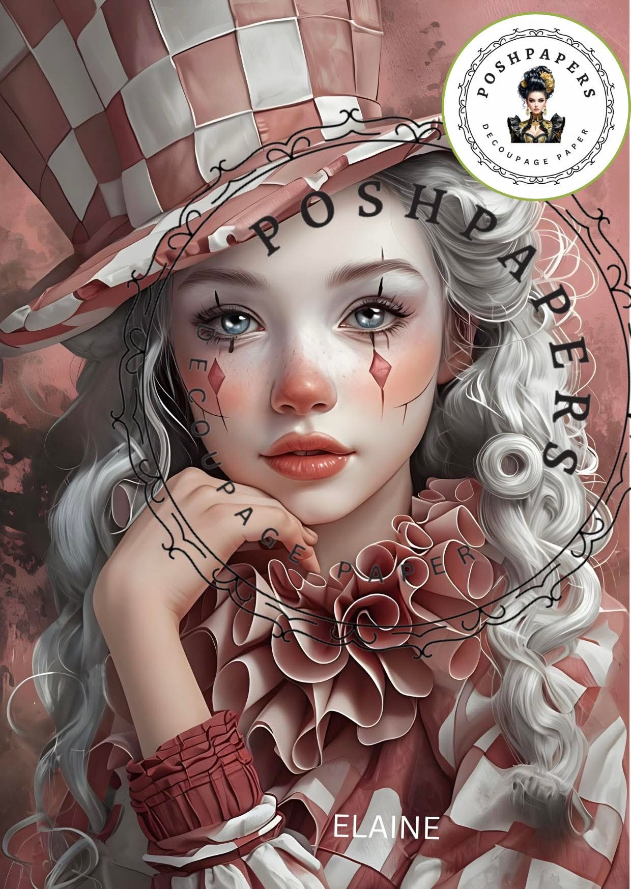 Posh Papers - Elaine - Large Decoupage Papers