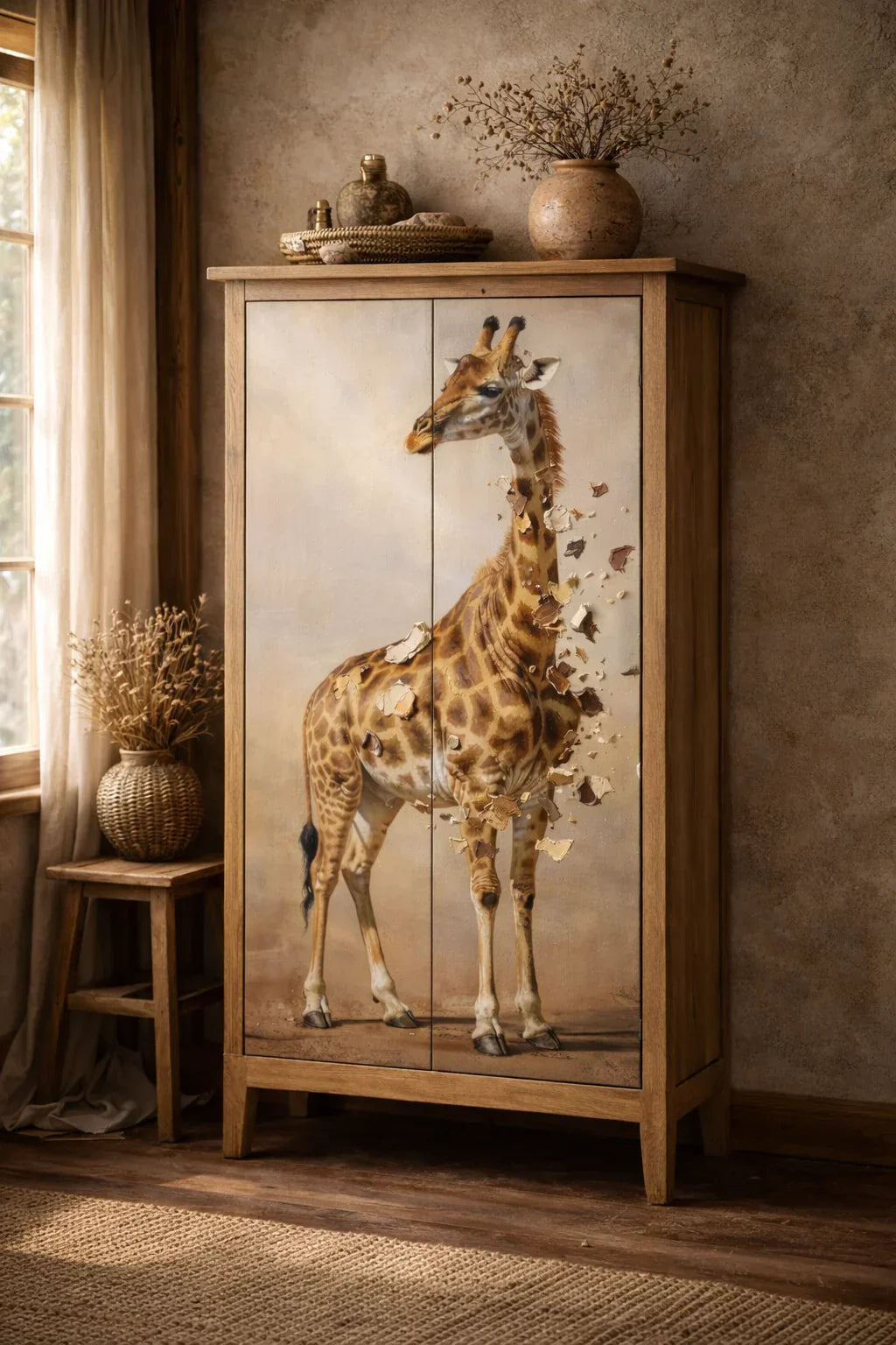 Giraffe Decoupage Paper - MINT by Michelle