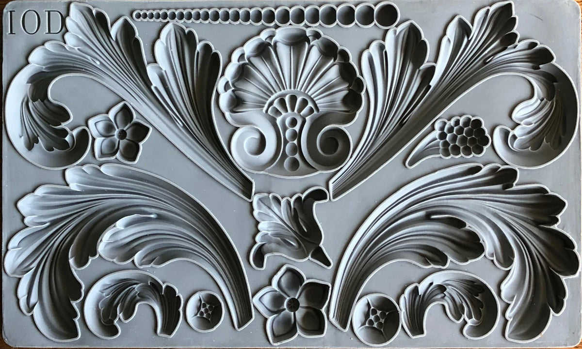 Acanthus Scrolls Mould by IOD Iron Orchid Designs Thirteen
