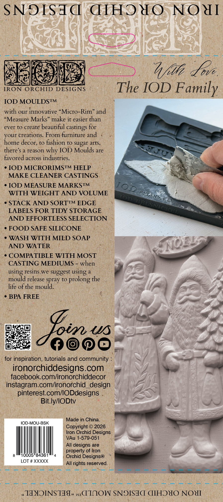 Belsnickel Mould | Iron Orchid Designs *LIMITED EDITION*
