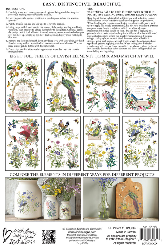 Flora Greca IOD Transfer - Iron Orchid Designs