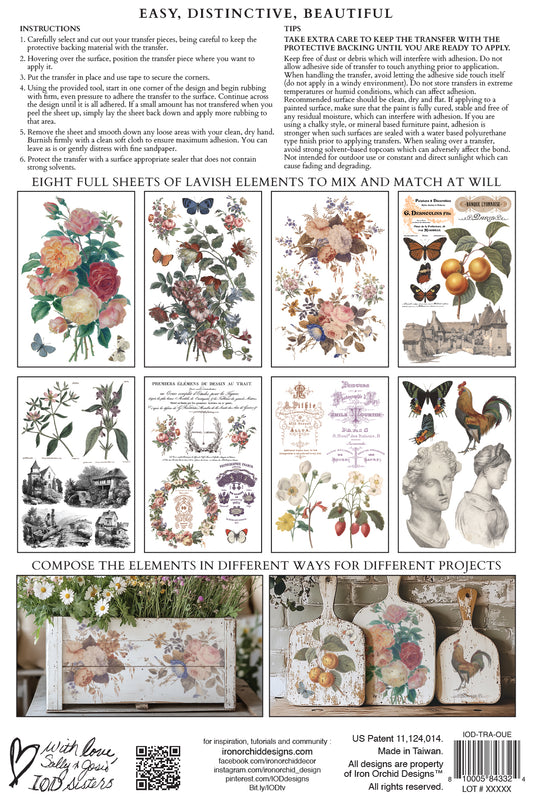 Saint Ouen IOD Transfer - Iron Orchid Designs