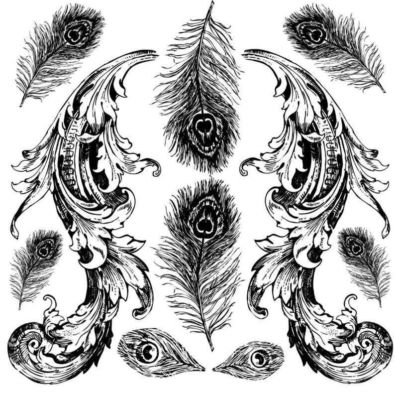 Pavo Decor Stamp by IOD - Iron Orchid Designs