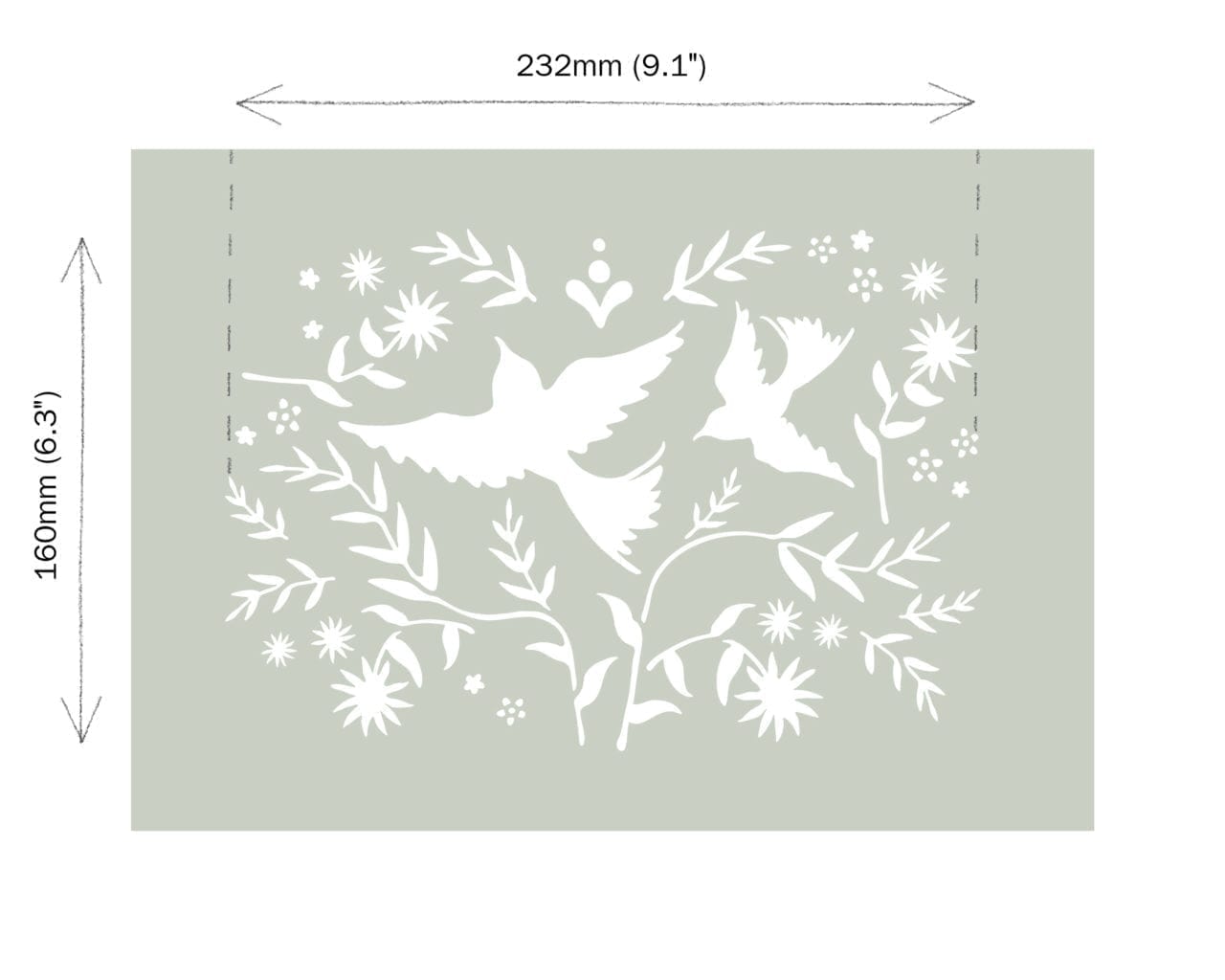Mexican Birds Stencil - Annie Sloan