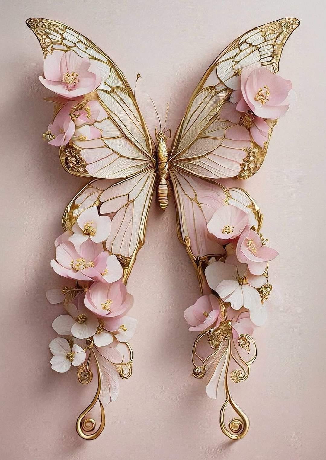 Pink Butterfly - MINT By Michelle Decoupage Papers for Furniture