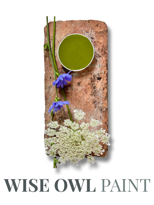 Wise Owl One Hour Enamel Paint - SPANISH OLIVE | Bright Olive Green Kitchen Cabinet & Furniture Paint