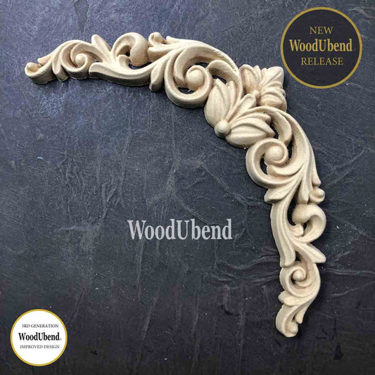 Scroll Swag Pediments WUB6060 - WoodUbend Mouldings