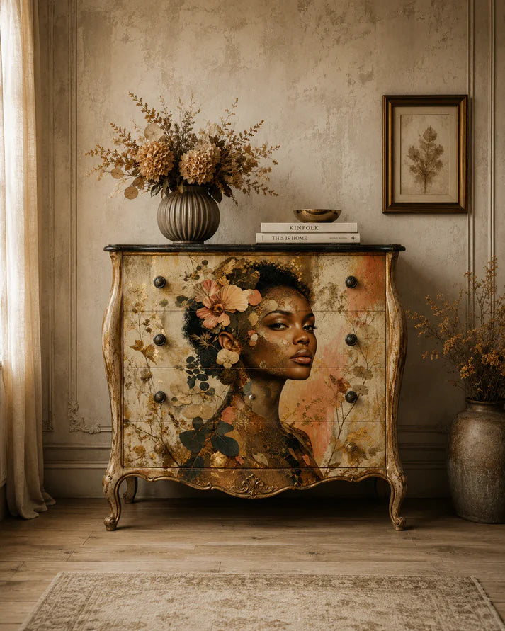 Earth and Gold Decoupage Paper - MINT by Michelle