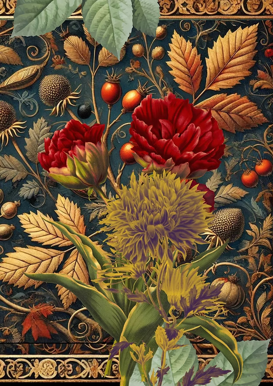 Hedgerow and Rosehip Decoupage Paper | Made By Marley