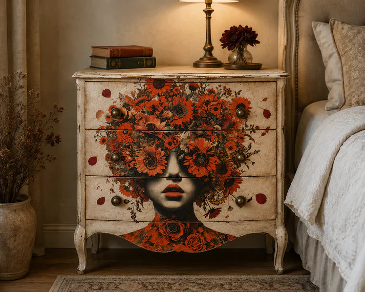 Orange Blossom Decoupage Paper - MINT by Michelle