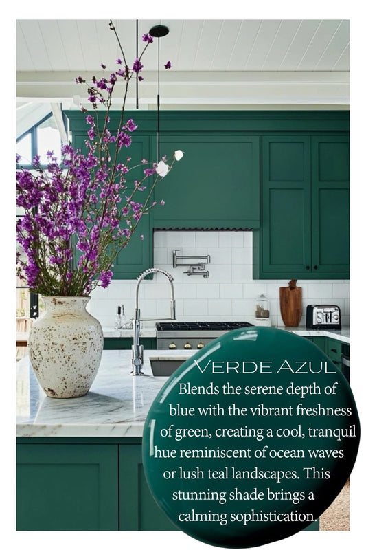 Wise Owl One Hour Enamel Paint - VERDE AZUL | Kitchen Cabinet & Furniture Paint