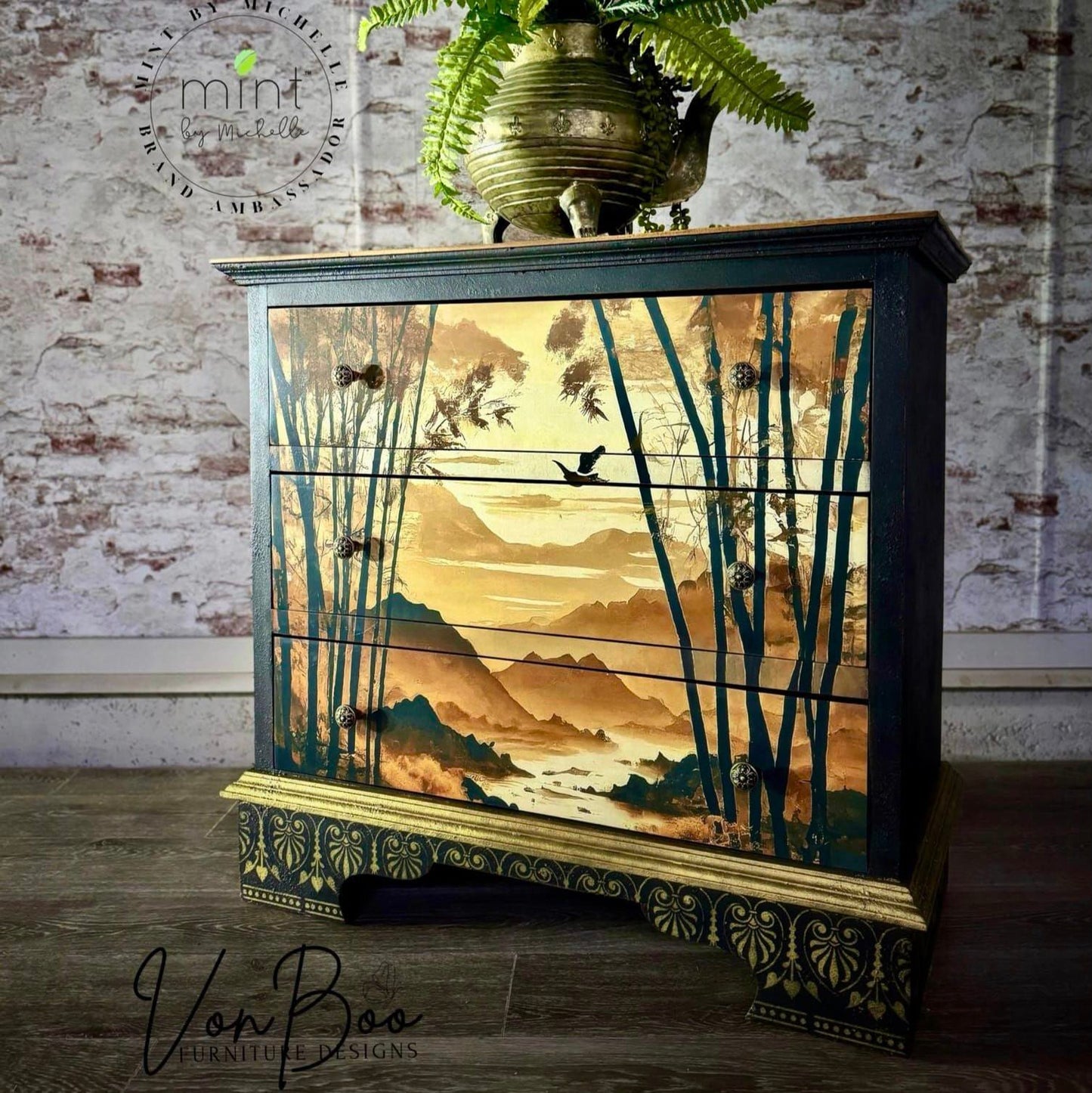 Golden Brown - MINT By Michelle Decoupage Papers for Furniture