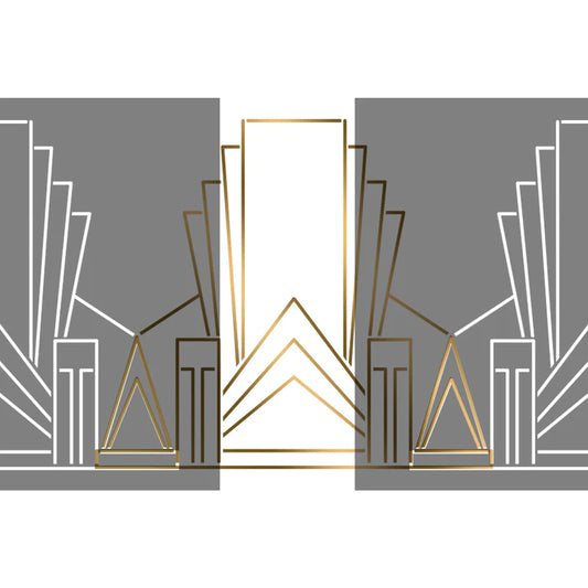 Gatsby Glitz Outline Stencil - Stencil Up