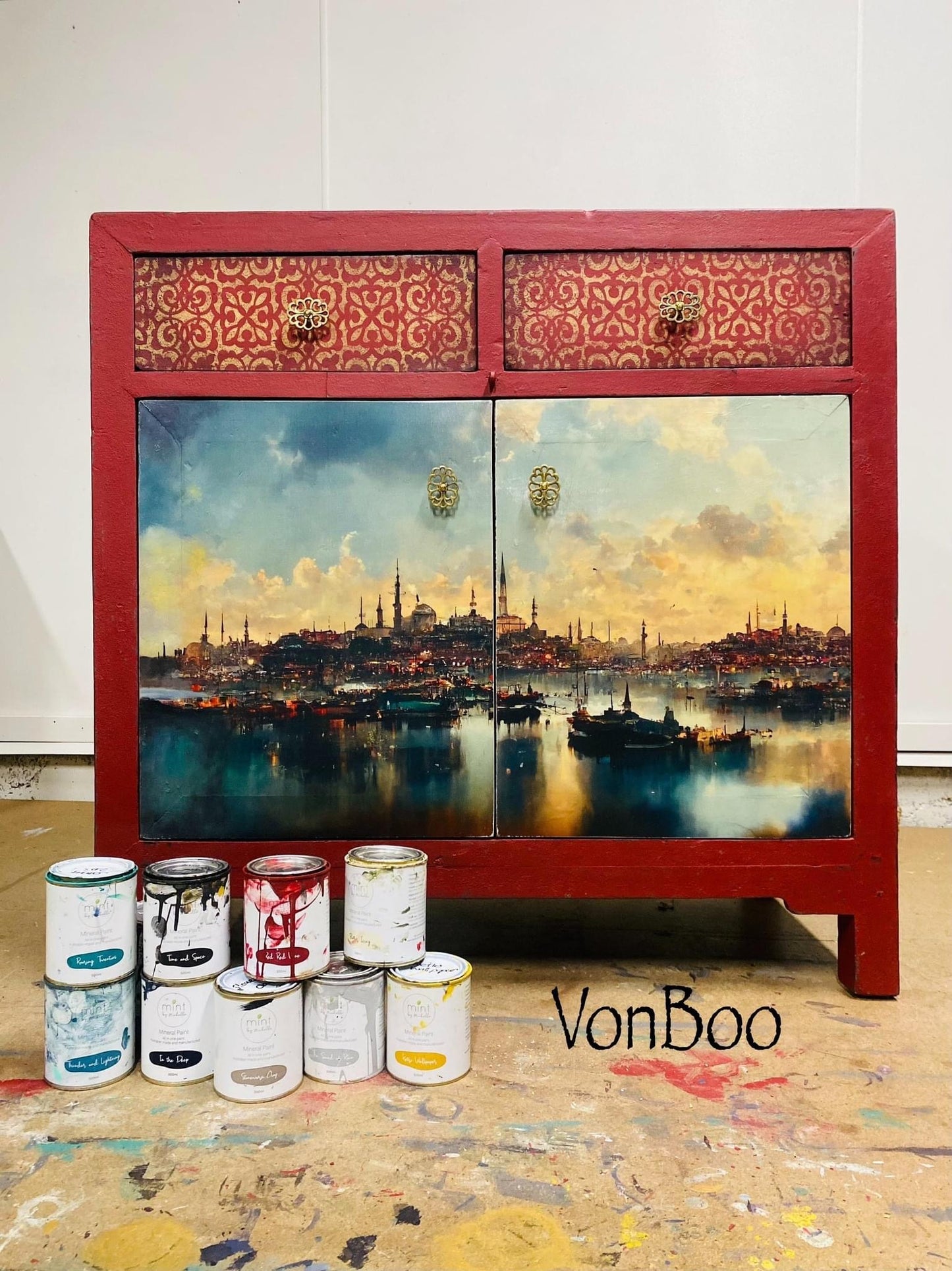 Istanbul Decoupage Paper, MINT by Michelle Decoupage Paper for Furniture