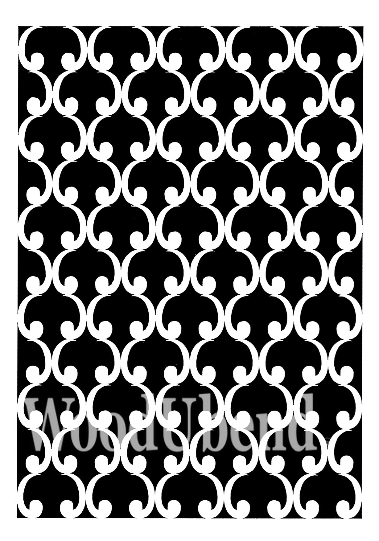 Turkish Delight Stencil | 21cms x 30cms | Posh Chalk