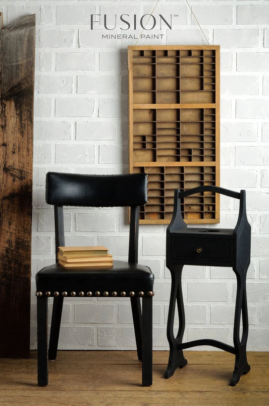 Coal Black, Darkest Black Furniture Paint, Fusion Mineral Paint
