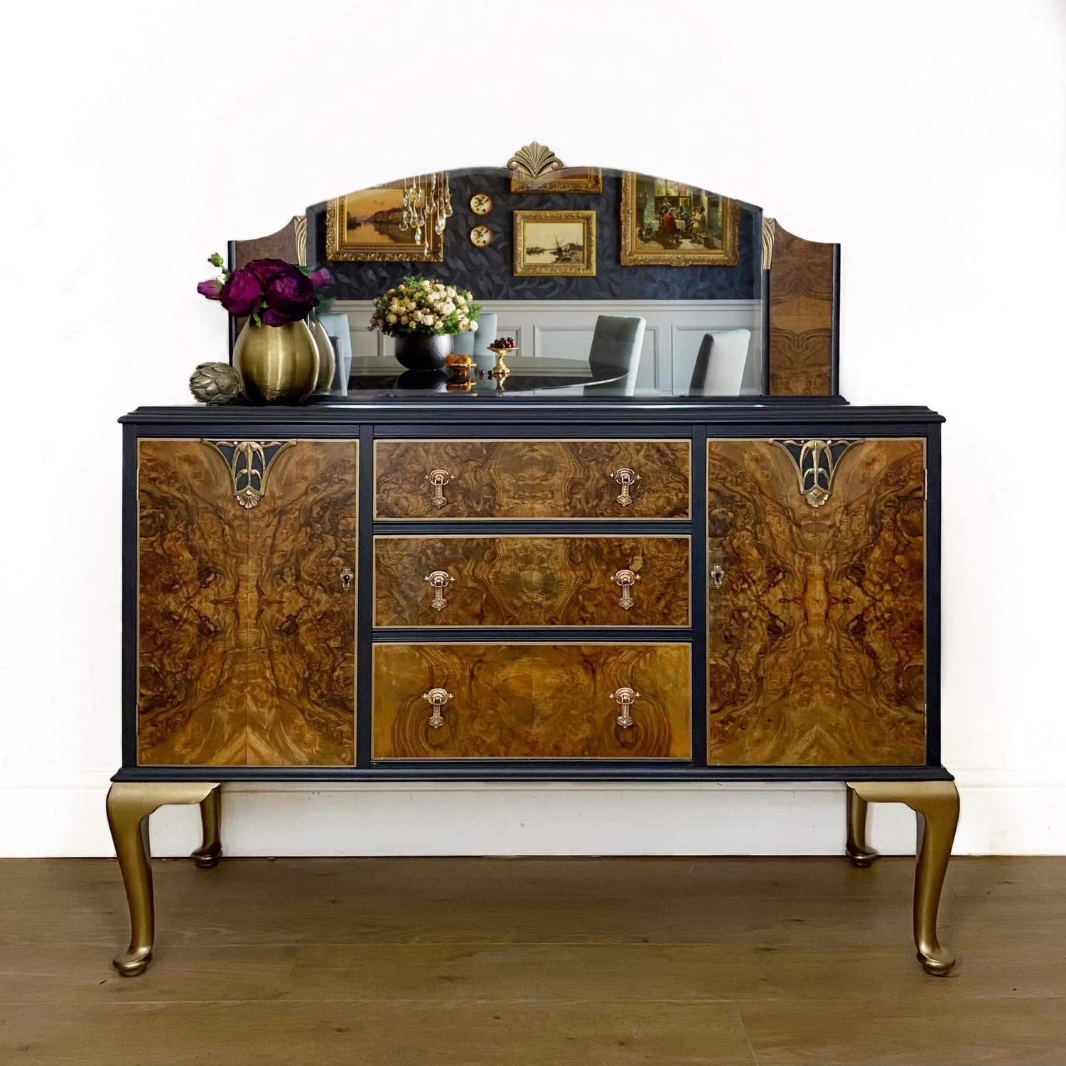 Vintage Walnut Sideboard