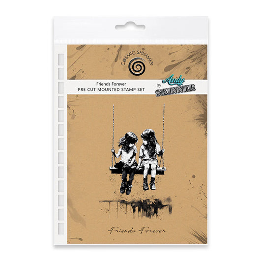 Friends Forever - Andy Skinner Rubber Stamp