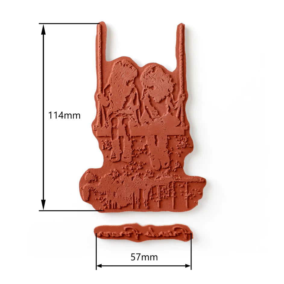 Friends Forever - Andy Skinner Rubber Stamp