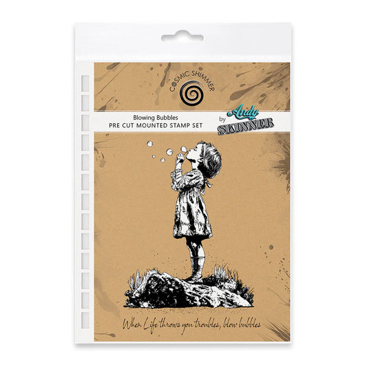 Blowing Bubbles - Andy Skinner Rubber Stamp