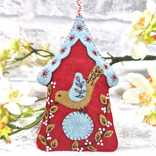 Folk Birdhouse Felt Craft Mini Kit - Corinne Lappiere