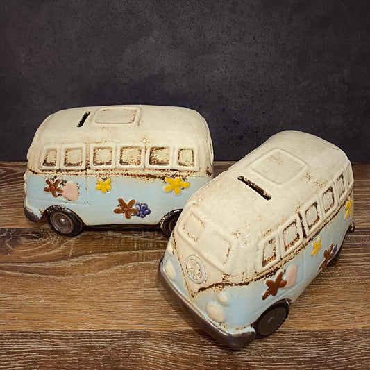 Campervan Moneybox - Village Pottery