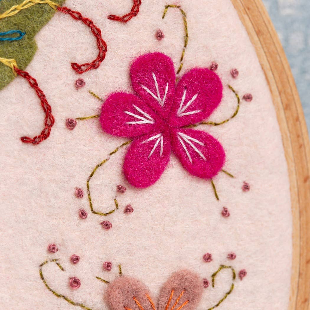 Hummingbird Appliqué Hoop Craft Kit - Corinne Lapierre