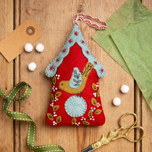 Folk Birdhouse Felt Craft Mini Kit - Corinne Lappiere
