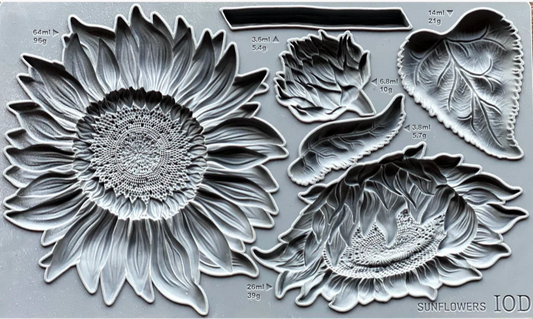 Sunflowers Mould by IOD - Iron Orchid Designs