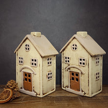 Load image into Gallery viewer, Beige Tealight House - Village Pottery