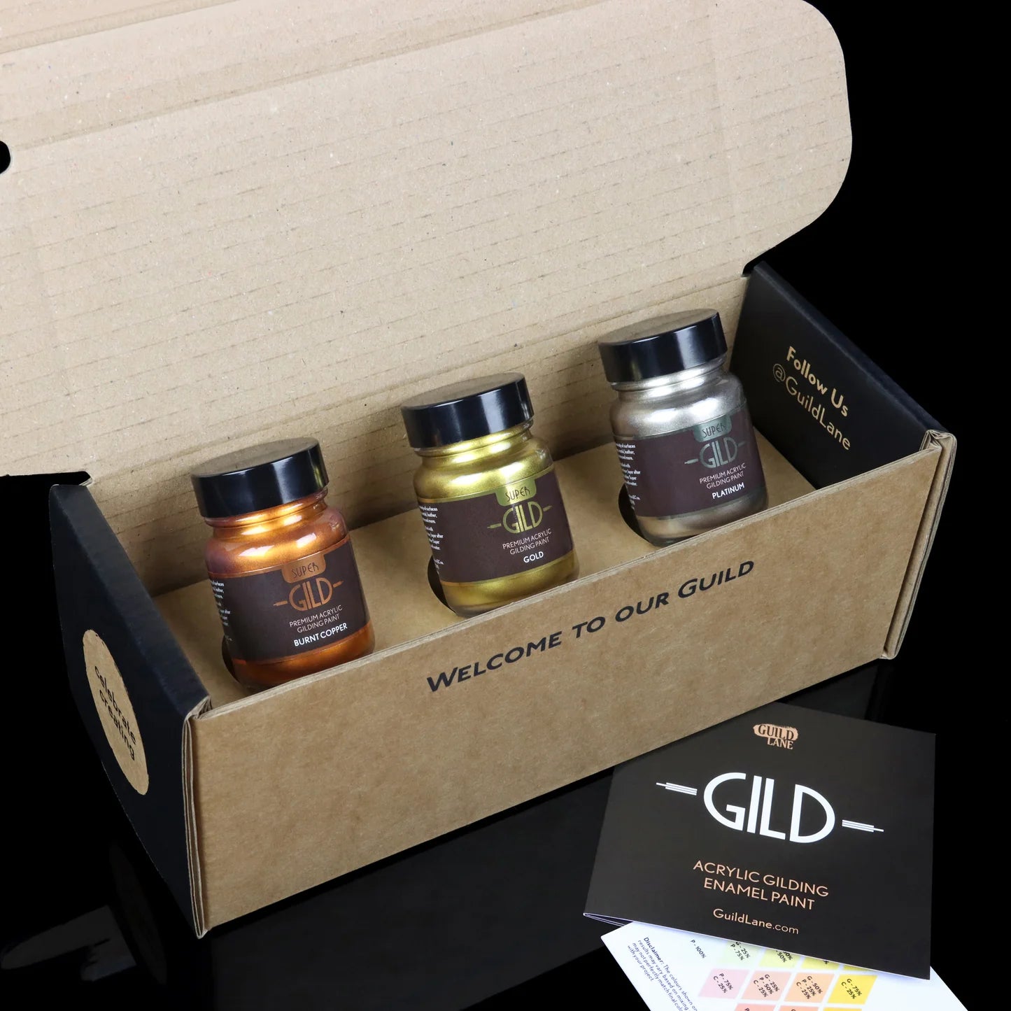 Super GILD Colour Set - Acrylic Gilding Enamel