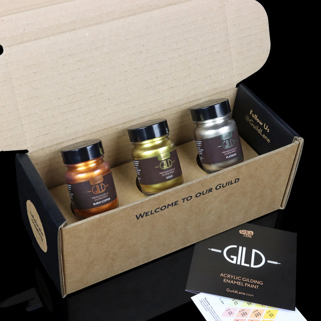 Super GILD Colour Set - Acrylic Gilding Enamel