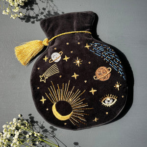 Round Hot Water Bottle - After Dark by House of Disaster