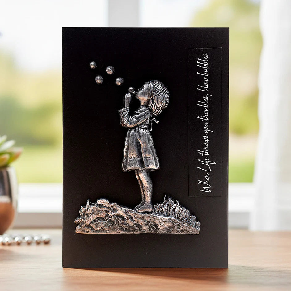 Blowing Bubbles by Andy Skinner Silicone Mould - Cosmic Shimmer