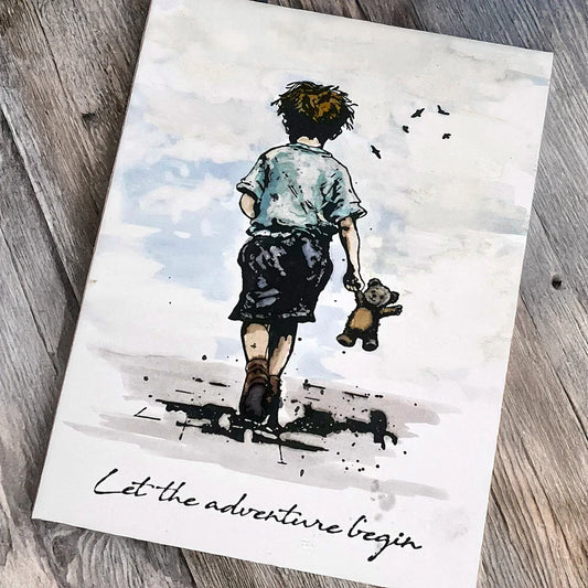 Let The Adventure Begin - Andy Skinner Rubber Stamp