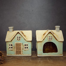 Load image into Gallery viewer, Traditional Cottage Tealight House - Village Pottery
