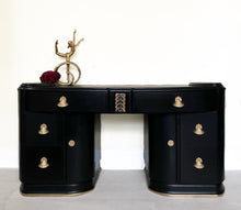 Load image into Gallery viewer, Dressing Table in Wise Owl One Hour Enamel in Jet Black 