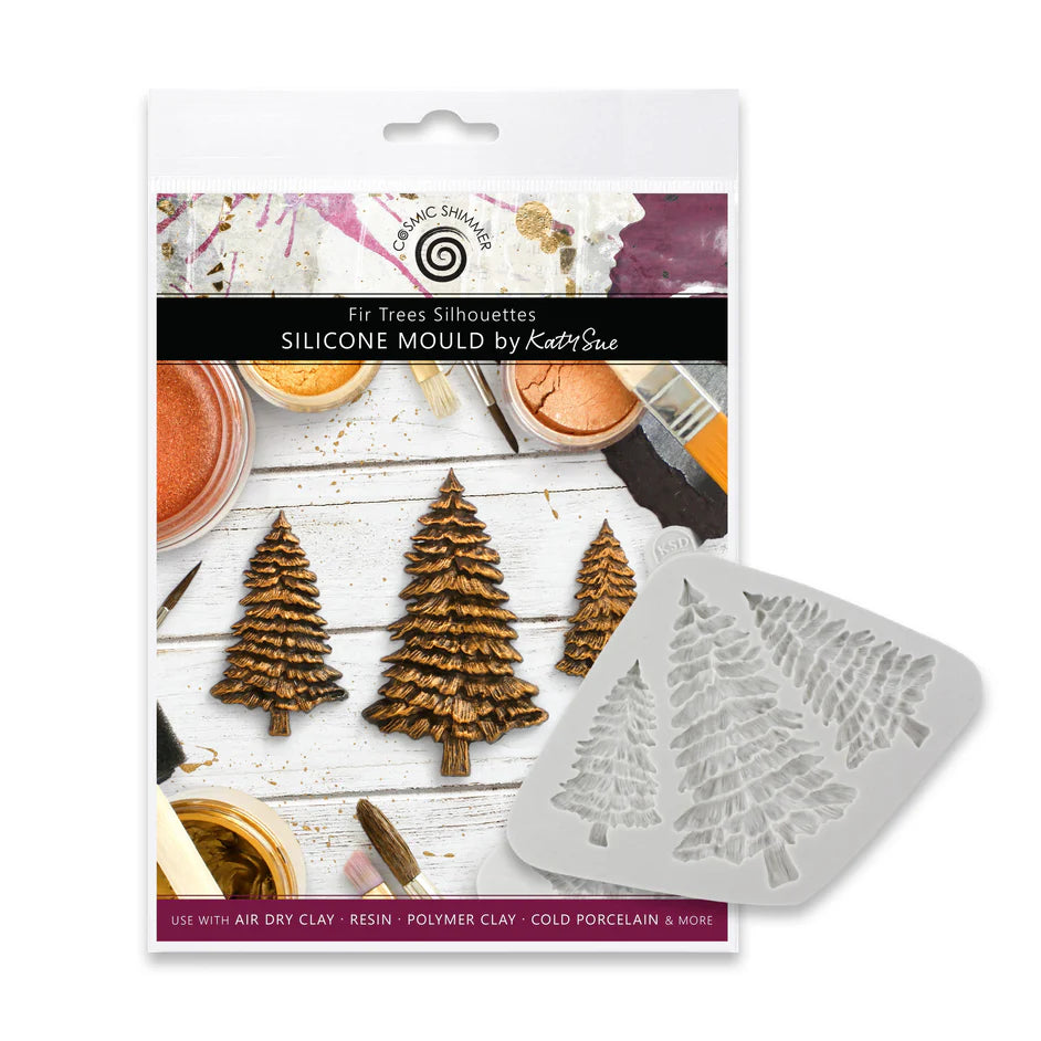Fir Tree Silhouettes Silicone Mould - Cosmic Shimmer