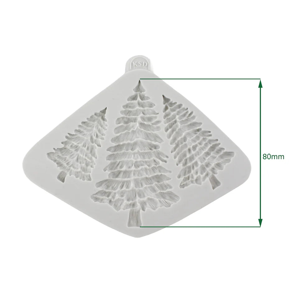 Fir Tree Silhouettes Silicone Mould - Cosmic Shimmer